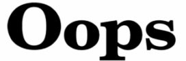 Oopsバナー