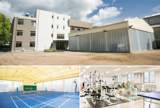 瀬野川病院付設のデイケアセンター。3つのデイケアと多くのリハビリ施設を有しています。